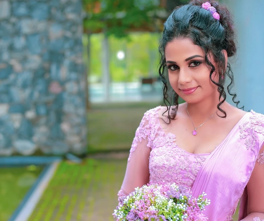 Bride with a flower crown